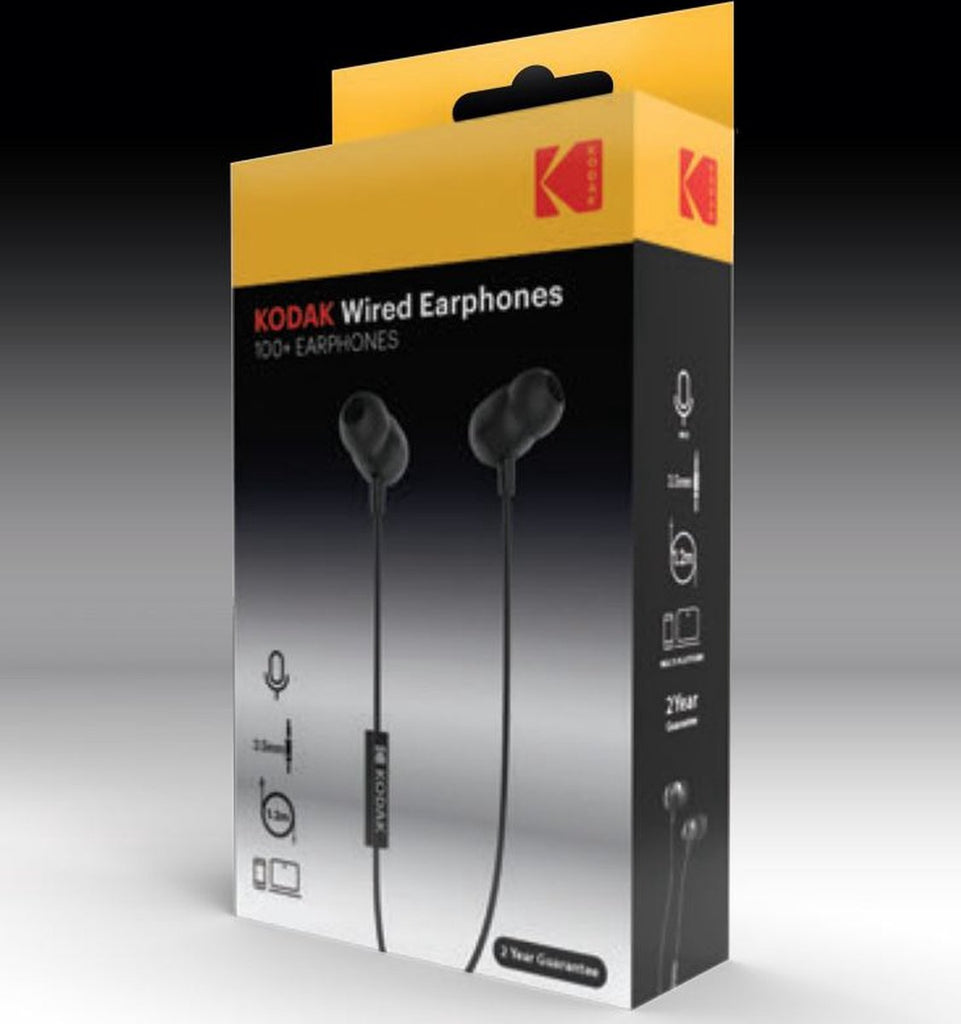 Kodak - 100+ - Wired Earphones - Bedrade Koptelefoon - 3.5MM - 1.2M