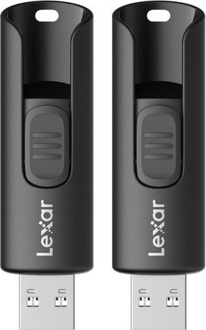 Lexar JumpDrive A30E 128GB USB 3.2 Gen 1 – 2-pack – USB 3.0 – Tot 100MB/s – Zwart