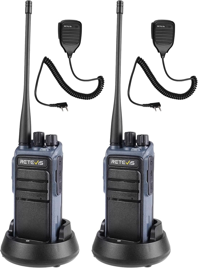 Retevis C64 Walkie Talkie - 2 stuks - groot bereik - 2500 mAh - 64 kanalen - zwart