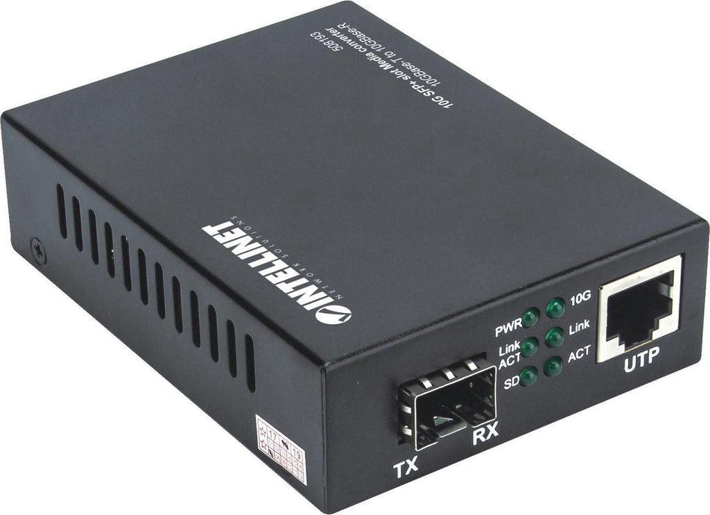 Intellinet 508193 netwerk media converter 10000 Mbit/s Zwart