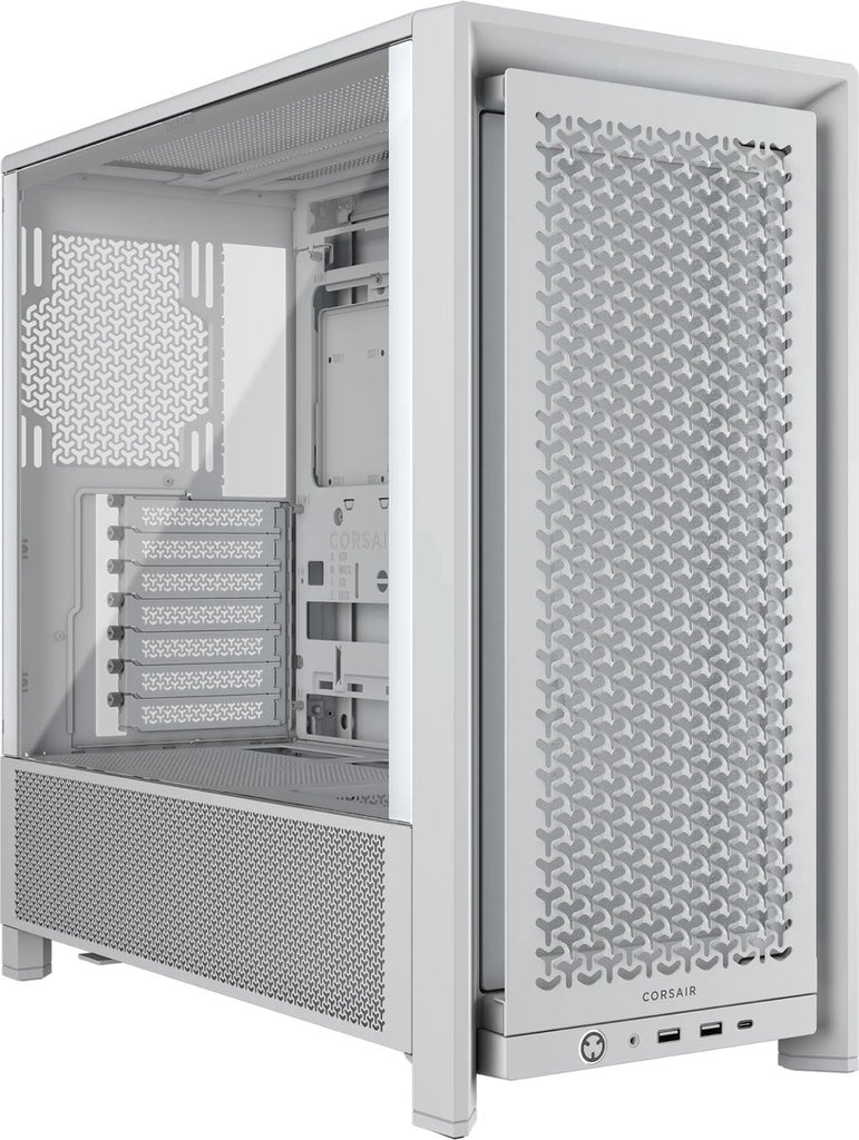 CORSAIR FRAME 4000D - Midtowermodel ATX - Gehard Glas - Wit - Geen fans